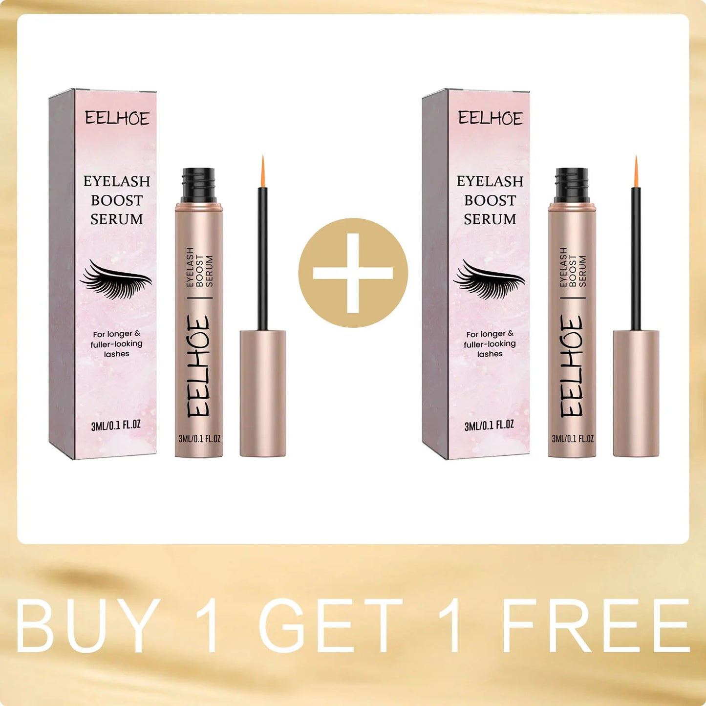 Eyelash Enhancer Serum Curls Hair Thickener Strengthen Eyelash Mascara Lengthening 7 Day Eyelash Growth Serum for Eyebrows 3Ml