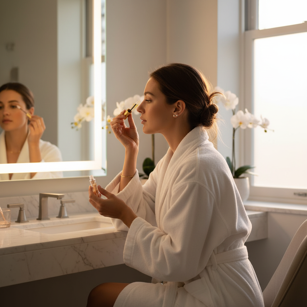 Vanity morning routine
